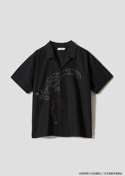 Baki the Grappler: The Invicible Samurai x Graniph Fashion Collection - Baki Hanma Open Collar T-Shirt [Release Jun 9, 2026]