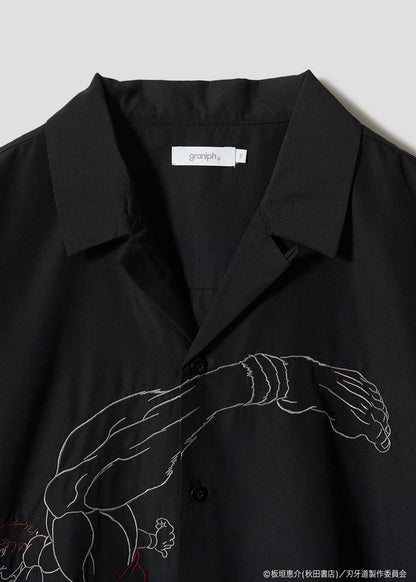 Baki the Grappler: The Invicible Samurai x Graniph Fashion Collection - Baki Hanma Open Collar T-Shirt [Release Jun 9, 2026]