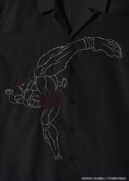 Baki the Grappler: The Invicible Samurai x Graniph Fashion Collection - Baki Hanma Open Collar T-Shirt [Release Jun 9, 2026]