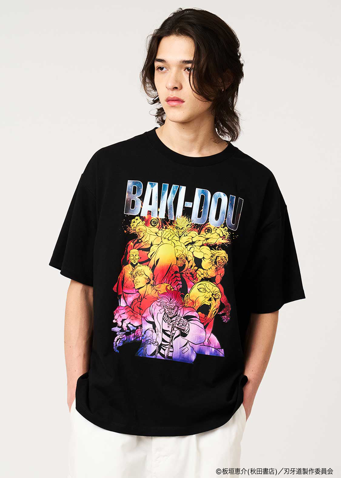 Baki the Grappler: The Invicible Samurai x Graniph Fashion Collection - I Will Protect All of You Big Silhouette T-Shirt [Release Jun 9, 2026]