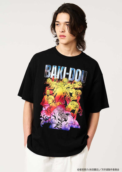 Baki the Grappler: The Invicible Samurai x Graniph Fashion Collection - I Will Protect All of You Big Silhouette T-Shirt [Release Jun 9, 2026]
