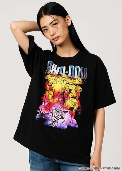 Baki the Grappler: The Invicible Samurai x Graniph Fashion Collection - I Will Protect All of You Big Silhouette T-Shirt [Release Jun 9, 2026]
