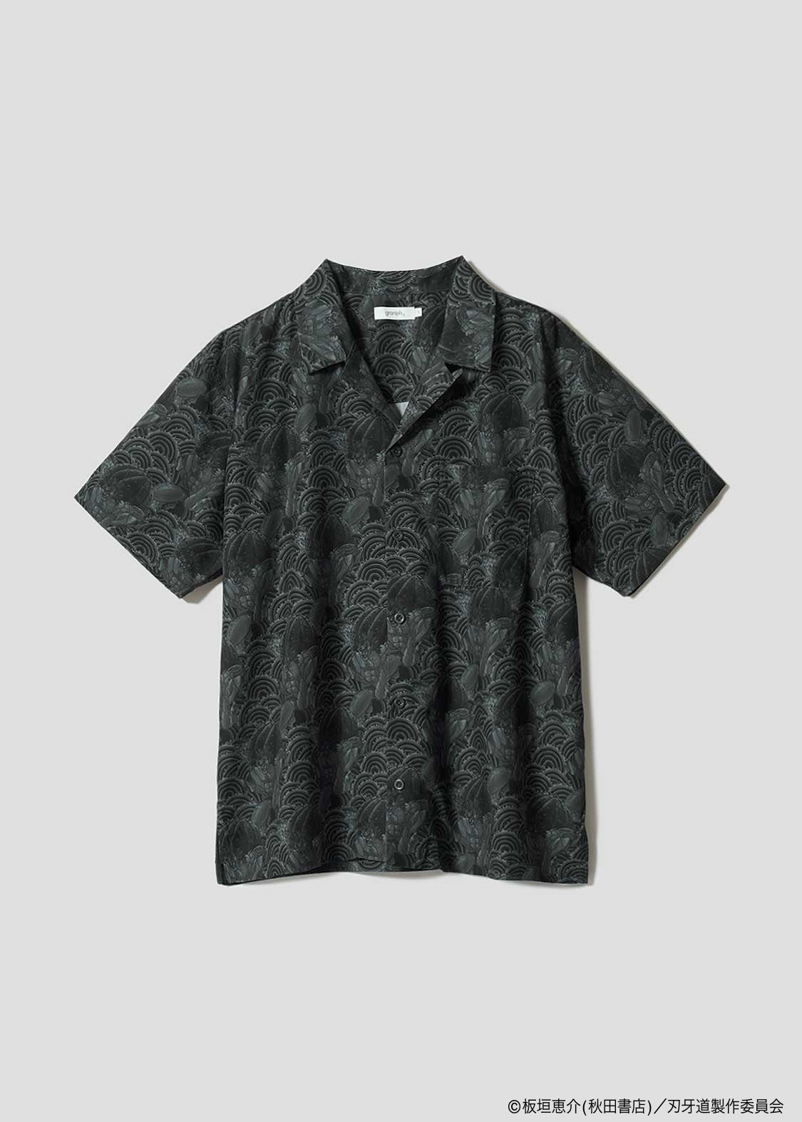 Baki the Grappler: The Invicible Samurai x Graniph Fashion Collection - Otokodachi Open Collar Shirt [Release Jun 9, 2026]