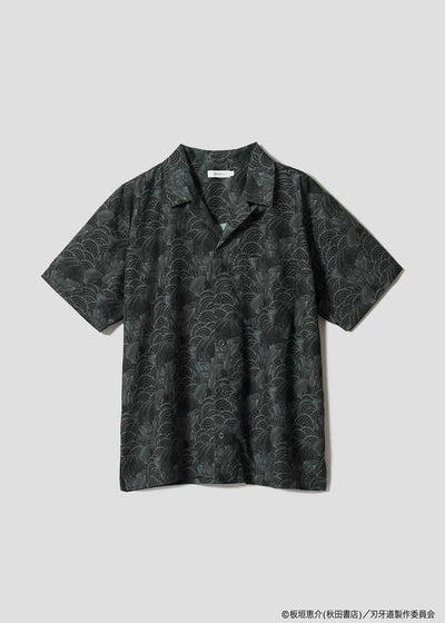 Baki the Grappler: The Invicible Samurai x Graniph Fashion Collection - Otokodachi Open Collar Shirt [Release Jun 9, 2026]