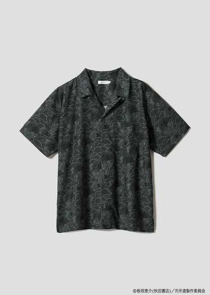 Baki the Grappler: The Invicible Samurai x Graniph Fashion Collection - Otokodachi Open Collar Shirt [Release Jun 9, 2026]