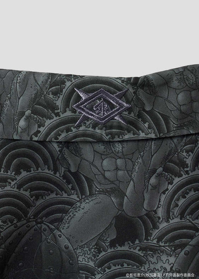 Baki the Grappler: The Invicible Samurai x Graniph Fashion Collection - Otokodachi Open Collar Shirt [Release Jun 9, 2026]
