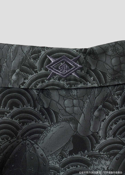 Baki the Grappler: The Invicible Samurai x Graniph Fashion Collection - Otokodachi Open Collar Shirt [Release Jun 9, 2026]