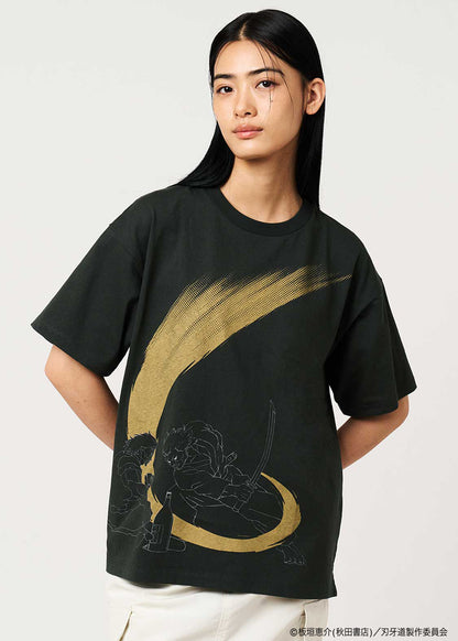 Baki the Grappler: The Invicible Samurai x Graniph Fashion Collection - Strong Man Big Silhouette T-Shirt [Release June 9, 2026]