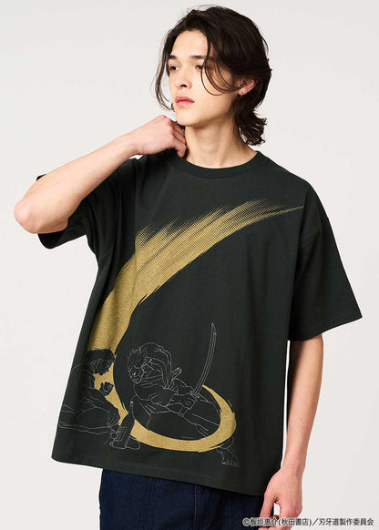 Baki the Grappler: The Invicible Samurai x Graniph Fashion Collection - Strong Man Big Silhouette T-Shirt [Release June 9, 2026]