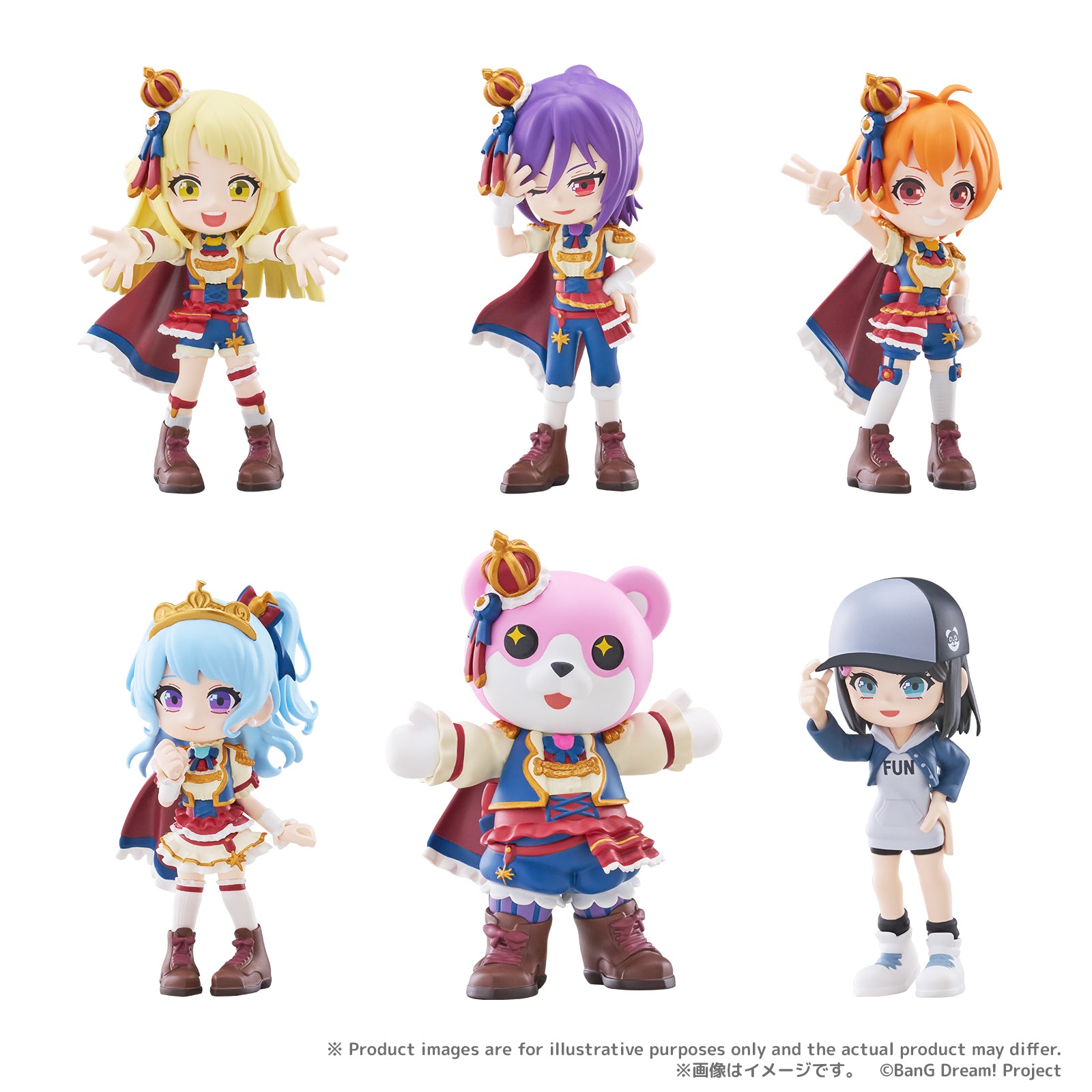 BanG Dream! キャラクターグッズセット 5点 BanG Dream! Palverse - Hello Happy World Ver. Complete Set of 6