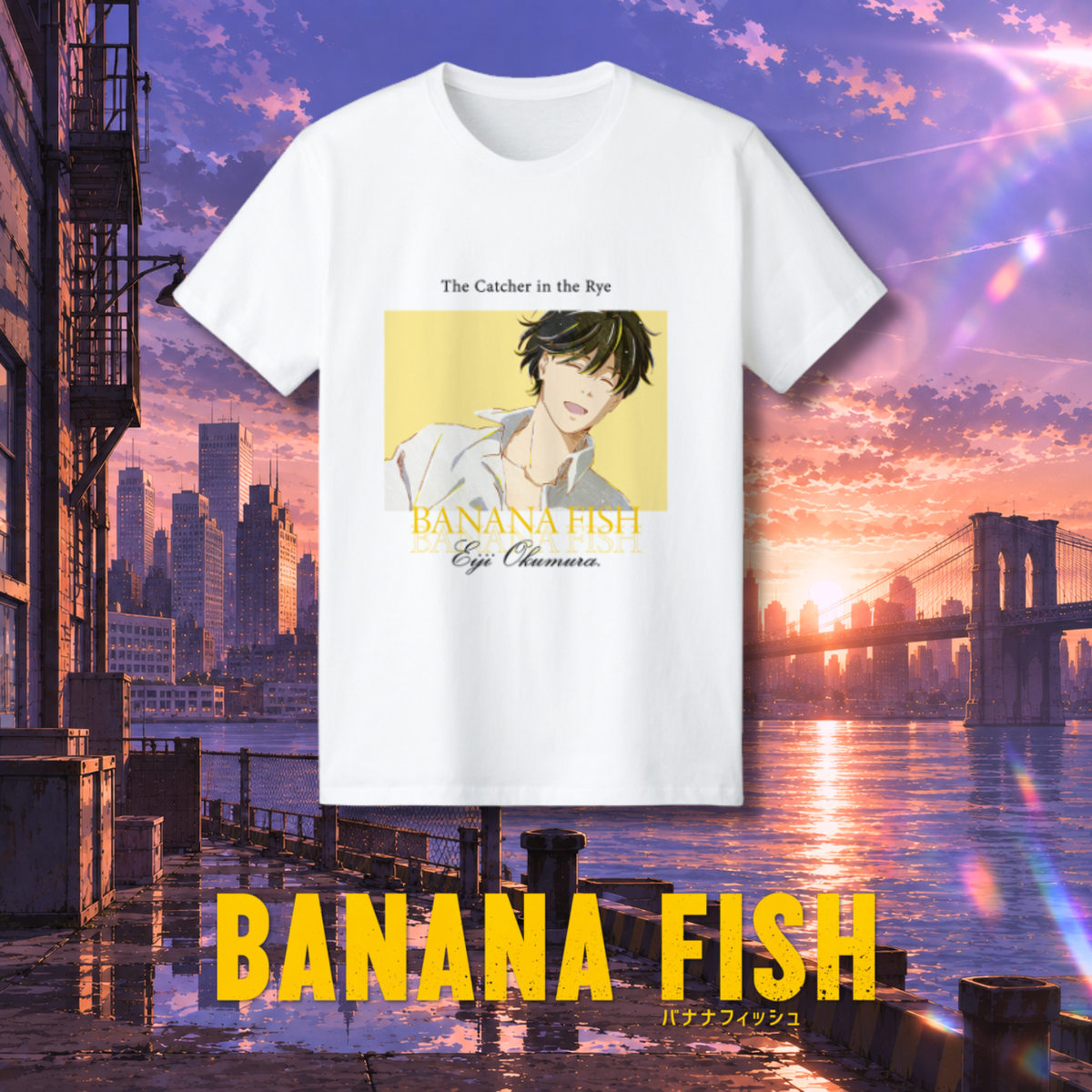 Banana Fish - Eiji Okumura Ani-Art 3rd Edition T-Shirt Women [Pre-Order Mid Dec 2026]
