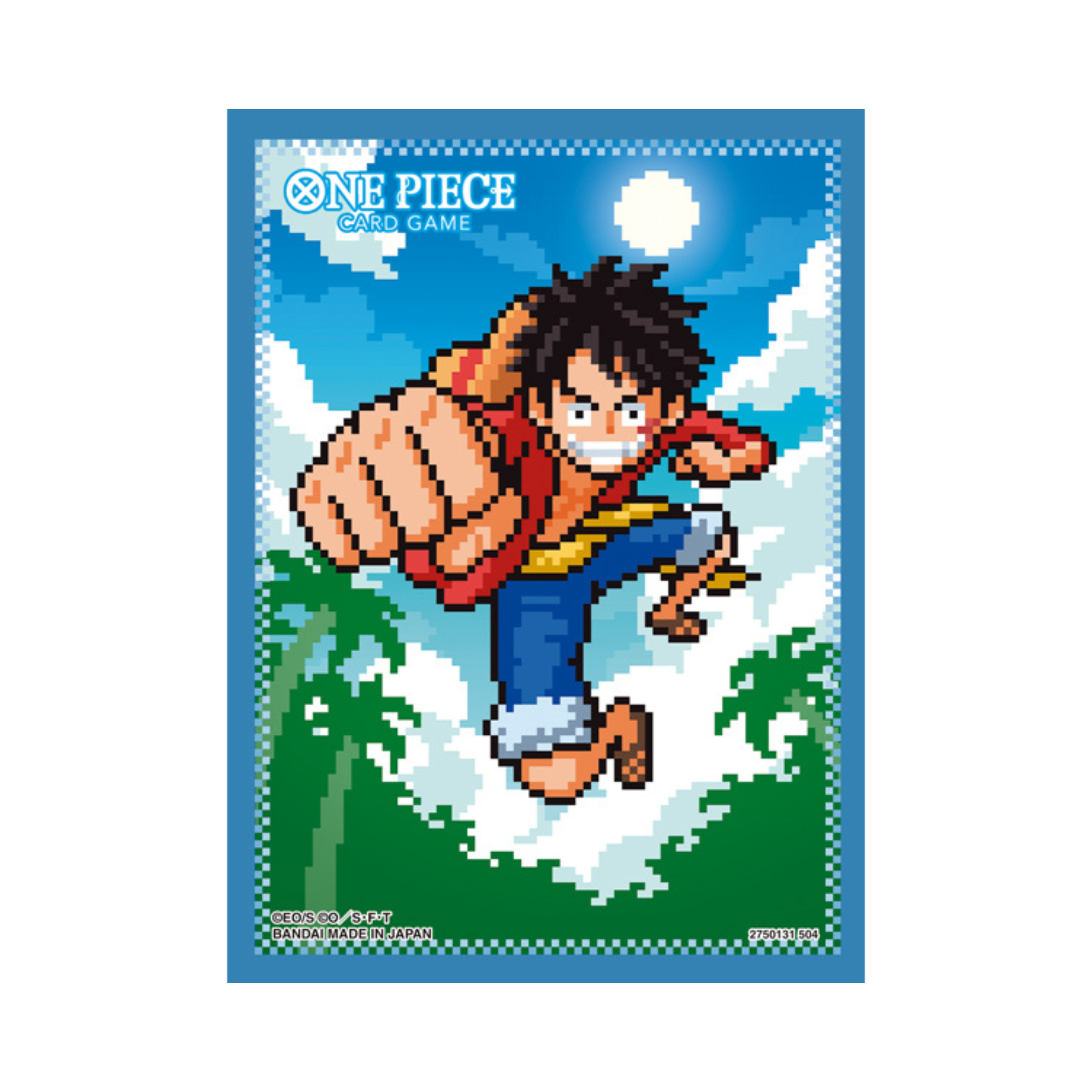 BANDAI ONE PIECE CARD GAME OFFICIAL CARD SLEEVES 8 - MONKEY D. LUFFY