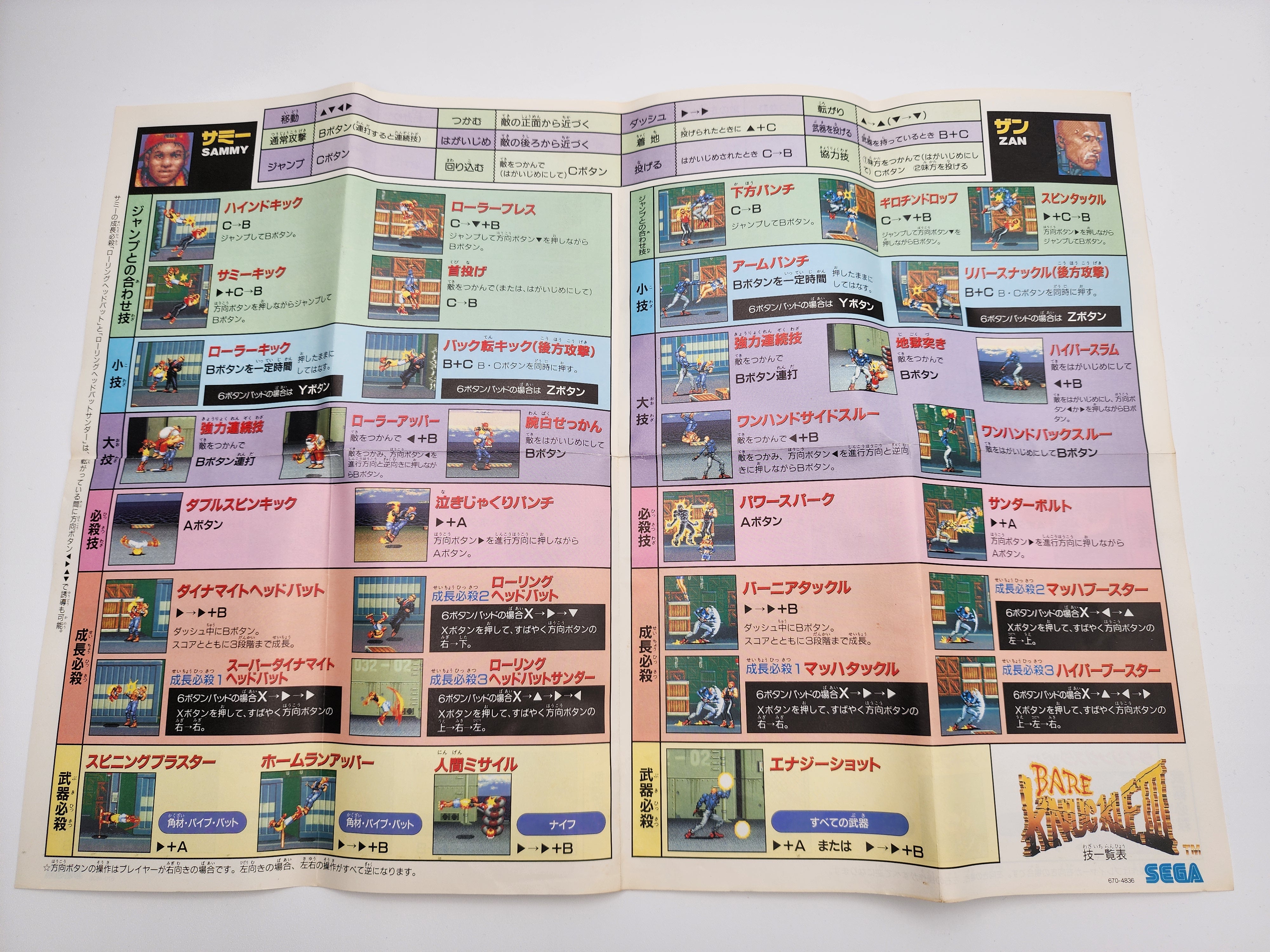 [USED JAPAN] Bare Knuckle III Megadrive [BKIII2]