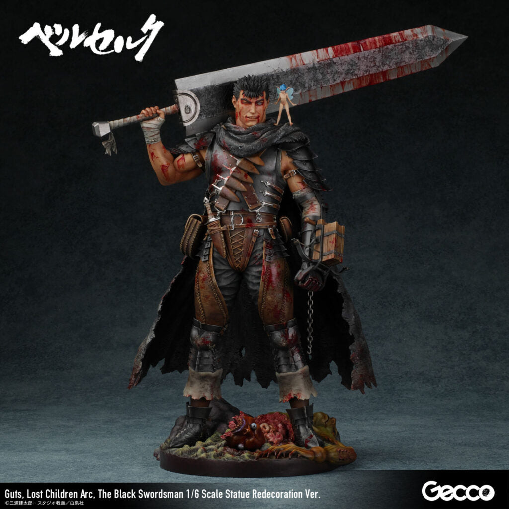 Berserk Gecco - Guts Lost Children Arc The Black Swordsman 1/6 Scale Statue Redecoration Ver.