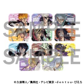 Bleach The Locus of Brave 2 Exhibition - Holographic Square Badges Complete Set of 11 Types
