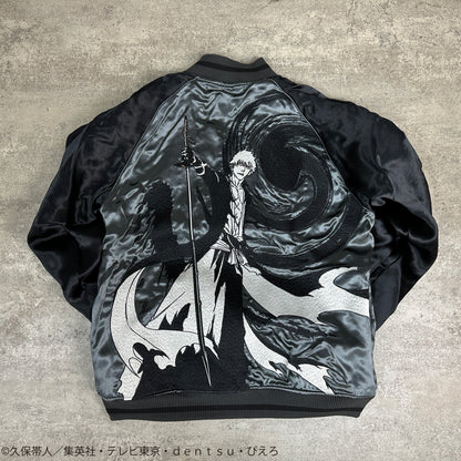 Bleach x Karakuri Tamashii - Reversible Embroidered Sukajan Jacket Ichigo Kurosaki