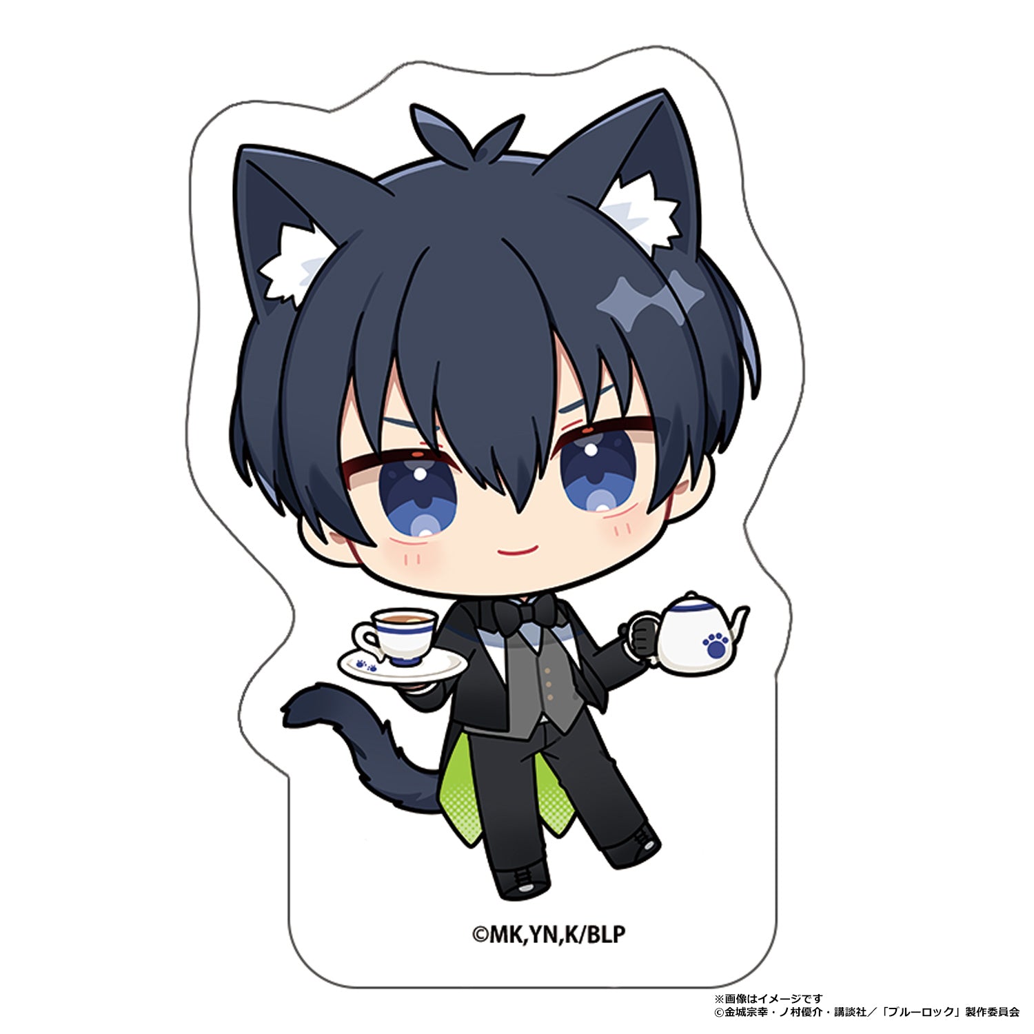 Blue Lock - Trading Mini Acrylic Block Stand Cat Butler Ver. Complete Set of 7 Types [Pre-order Jun 2026]