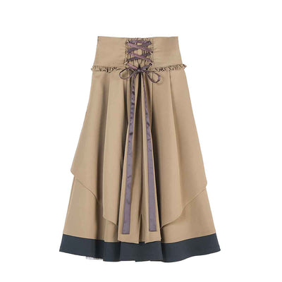 Bungo Stray Dogs x MAYLA Fashion Collection - Osamu Dazai Brown Iconic Skirt