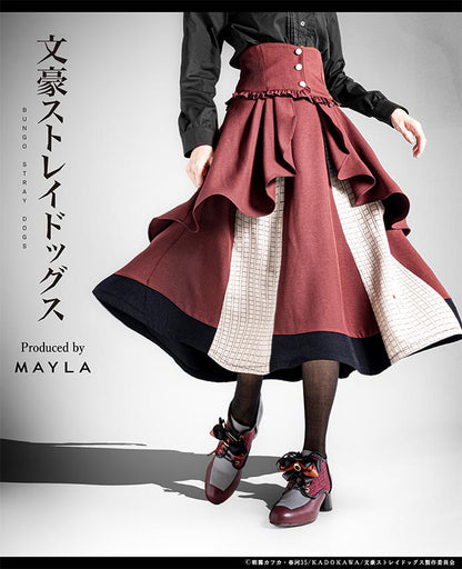 Bungo Stray Dogs x MAYLA Fashion Collection - Chuya Nakahara Red Iconic Skirt