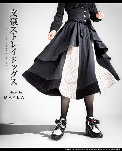 Bungo Stray Dogs x MAYLA Fashion Collection - Ryunosuke Akutagawa Black Iconic Skirt