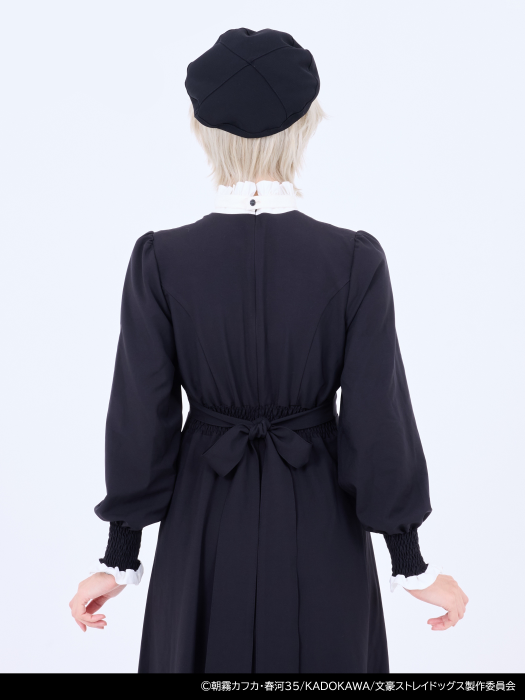 Bungo Stray Dogs x Qooza Collaboration - Akutagawa Ryunosuke Frill Dress [Pre-Order Jul 2026]