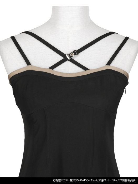 Bungo Stray Dogs x Qooza Collaboration - Nakahara Chuuya Cross Camisole Dress [Pre-Order Jul 2026]