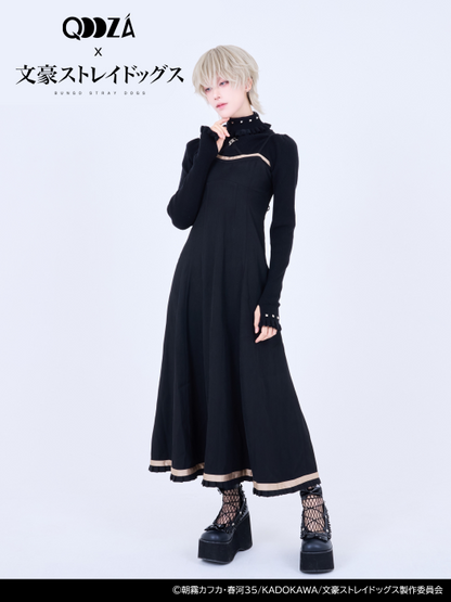 Bungo Stray Dogs x Qooza Collaboration - Nakahara Chuuya Cross Camisole Dress [Pre-Order Jul 2026]