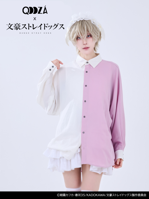 Bungo Stray Dogs x Qooza Collaboration - Sigma Bicolor Shirt [Pre-Order Jul 2026]