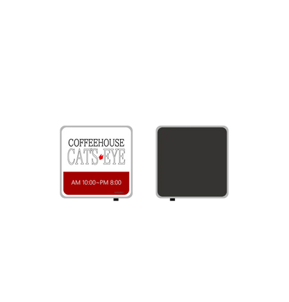 Forever City Hunter Exhibition - Cat's Eye Cafe Sign Style Light Magnet [Pre-Order Late December 2025]