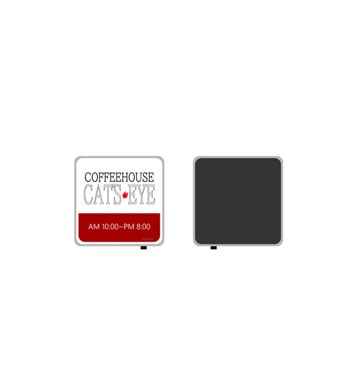 Forever City Hunter Exhibition - Cat's Eye Cafe Sign Style Light Magnet [Pre-Order Late December 2025]