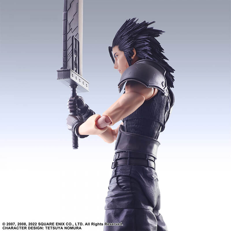 CRISIS CORE - FINAL FANTASY VII REUNION - ZACK FAIR SOLDIER 1ST CLASS PLAY ARTS KAI FIGURE