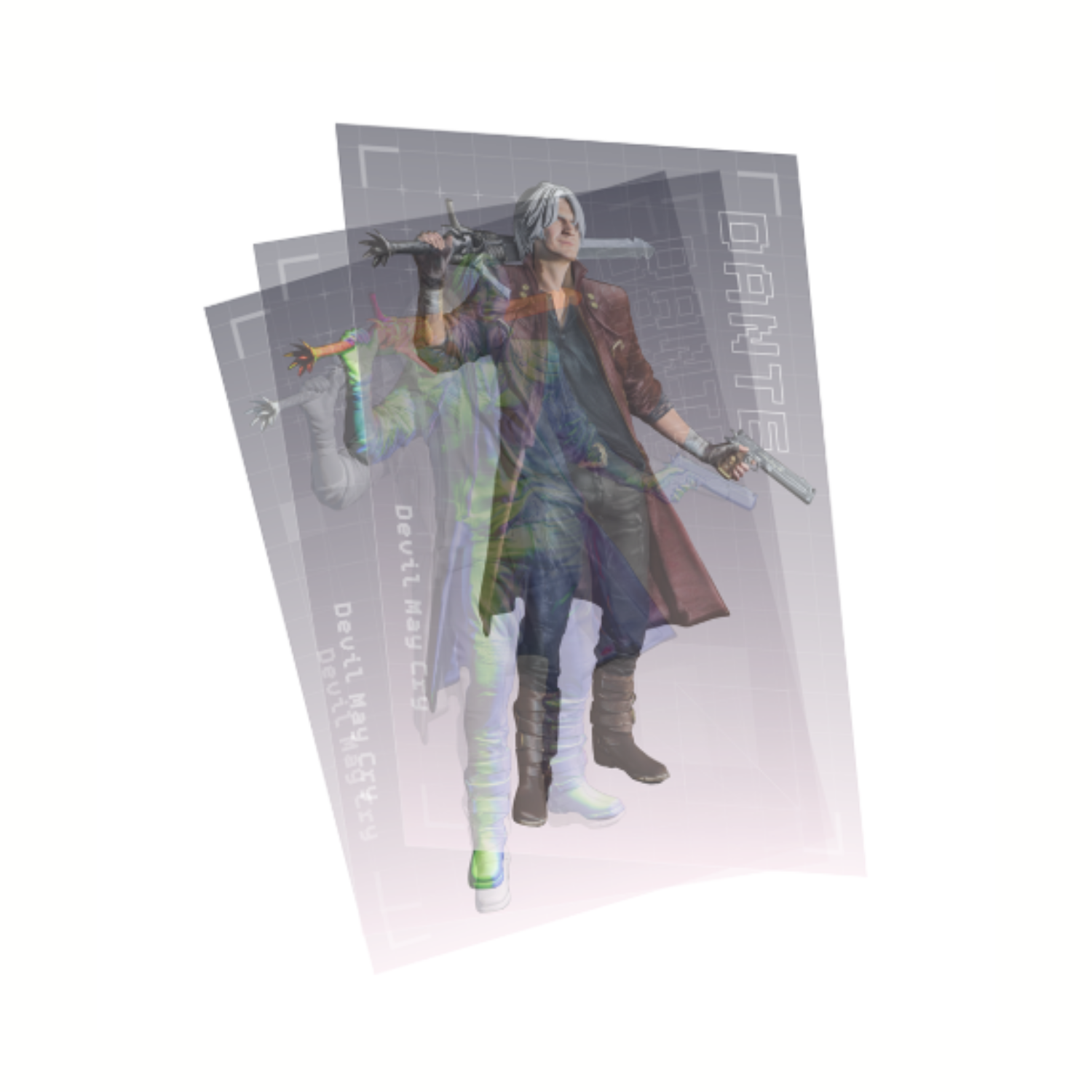 Capcom Creation Moving Hearts Across The Globe Tokyo Exhibition - Devil May Cry Dante Lenticular Postcard