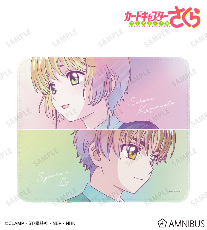 Cardcaptor Sakura Clear Card Ani-Art - Sakura Kinomoto & Syaoran Li Clear Label Mouse Pad