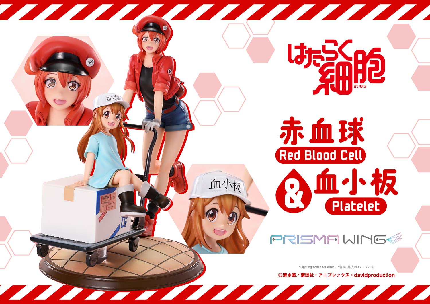 Cells at Work! Prisma Wing Figure - Red Blood Cell & Platelet [Pre-order Jan 2027]