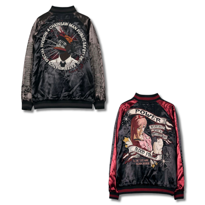 Chainsaw Man - Embroidered Reversible Sukajan (2 Types)