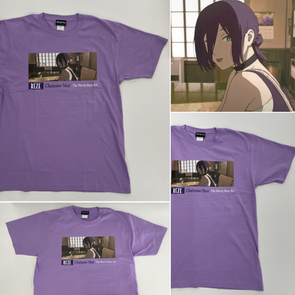 Chainsaw Man Big Good Will Exhibition - Purple T-Shirt Reze