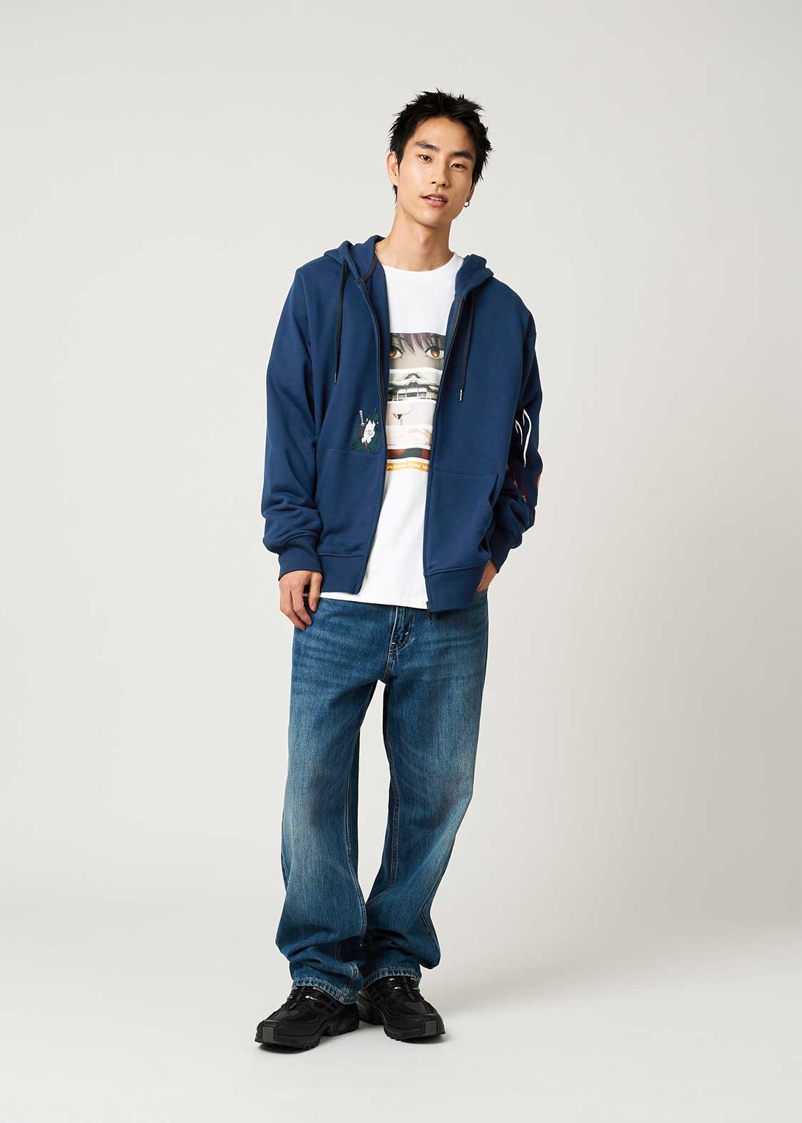 Chainsaw Man X Graniph Fashion Collection - Aki Fleece Zip Hoodie [Pre-Order Dec 2025]