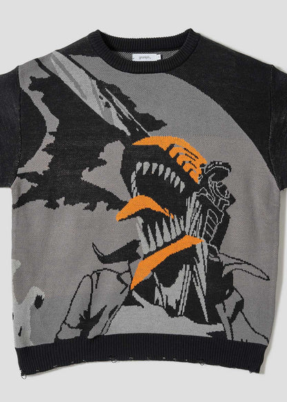 Chainsaw Man X Graniph Fashion Collection - Chainsaw Man Shout Jacquard Knit [Pre-Order Dec 2025]