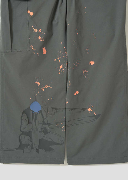 Chainsaw Man X Graniph Fashion Collection - Chainsaw Man and Katana Man Cargo Pants [Pre-order Dec 2025]