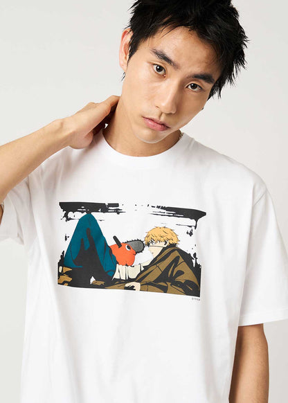 Chainsaw Man X Graniph Fashion Collection - Denji and Pochita T-shirt [Pre-order Dec 2025]