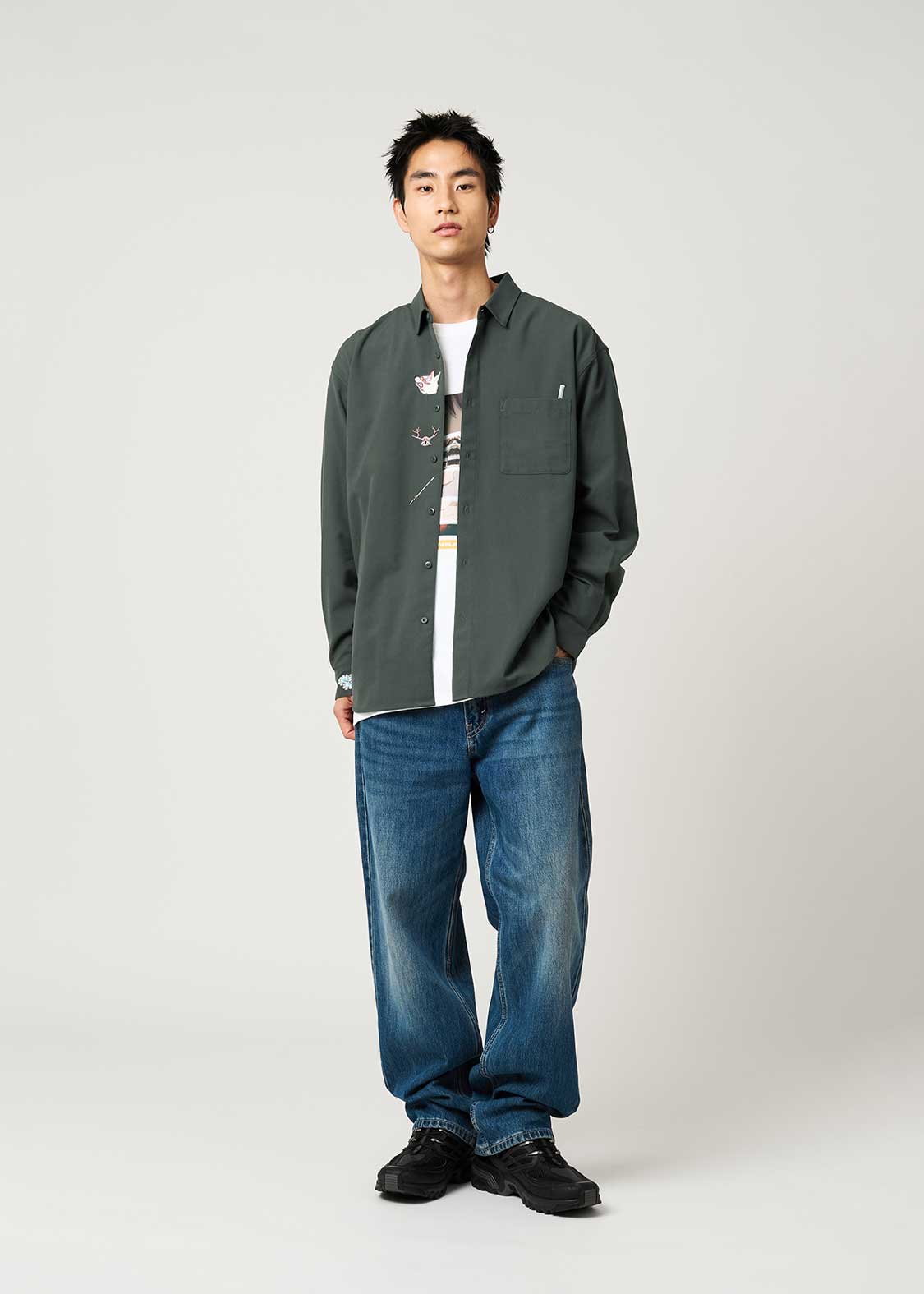 Chainsaw Man X Graniph Fashion Collection - Easy Revenge Loose Shirt [Pre-Order Dec 2025]