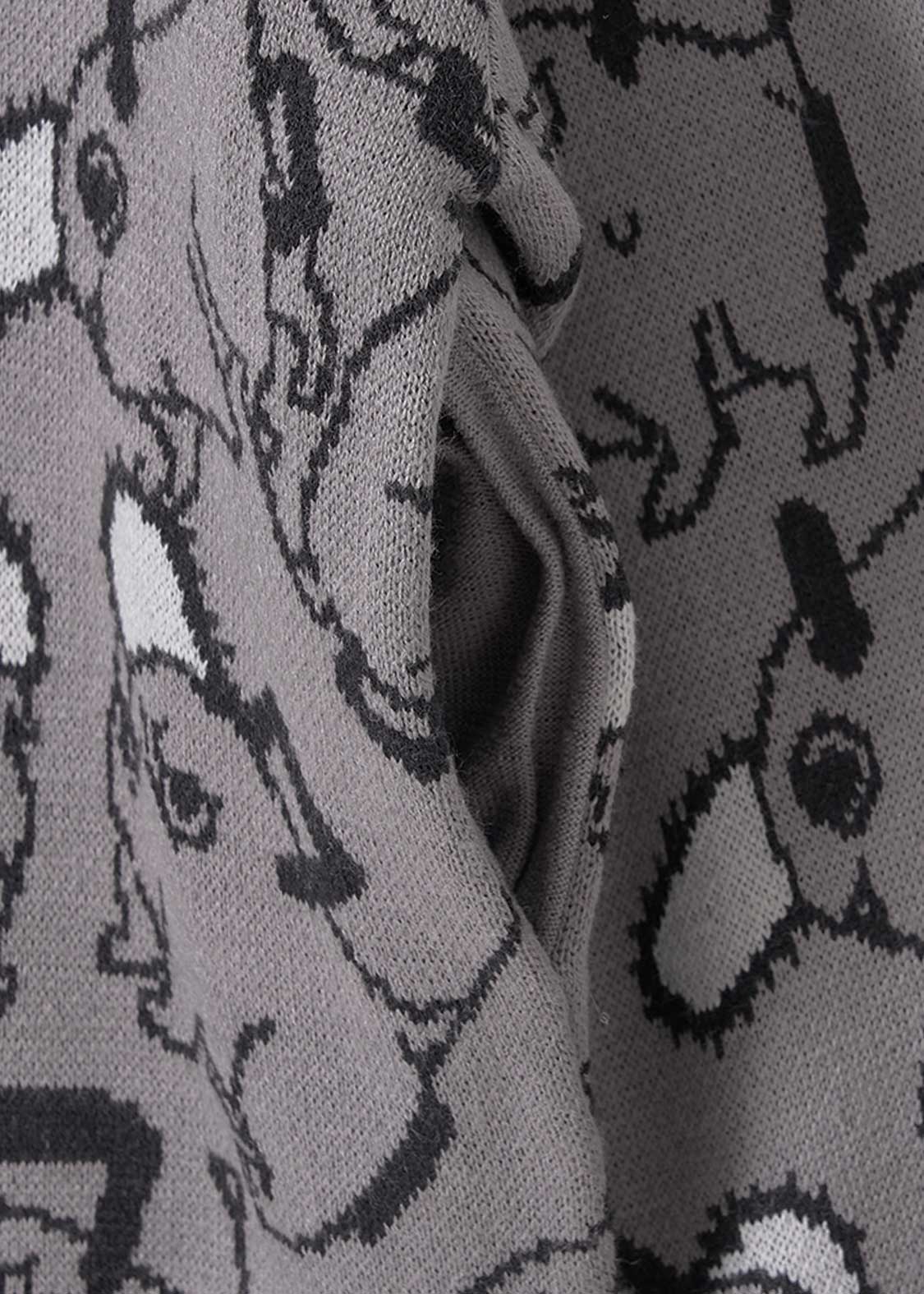 Chainsaw Man X Graniph Fashion Collection - Pochita Pattern Jacquard Cardigan [Pre-Order Dec 2025]