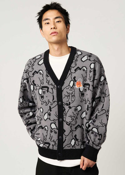 Chainsaw Man X Graniph Fashion Collection - Pochita Pattern Jacquard Cardigan [Pre-Order Dec 2025]