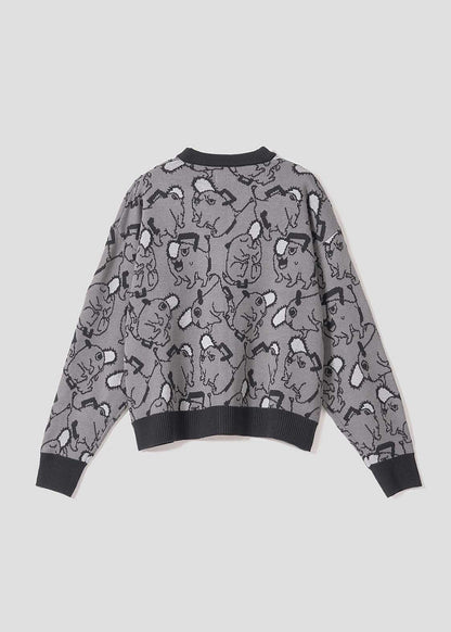 Chainsaw Man X Graniph Fashion Collection - Pochita Pattern Jacquard Cardigan [Pre-Order Dec 2025]