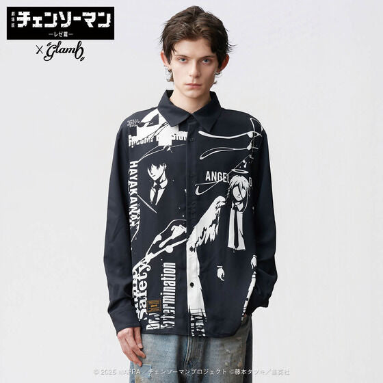 Chainsaw Man Reze Arc The Movie x Glamb - Aki & Angel Devil Shirt