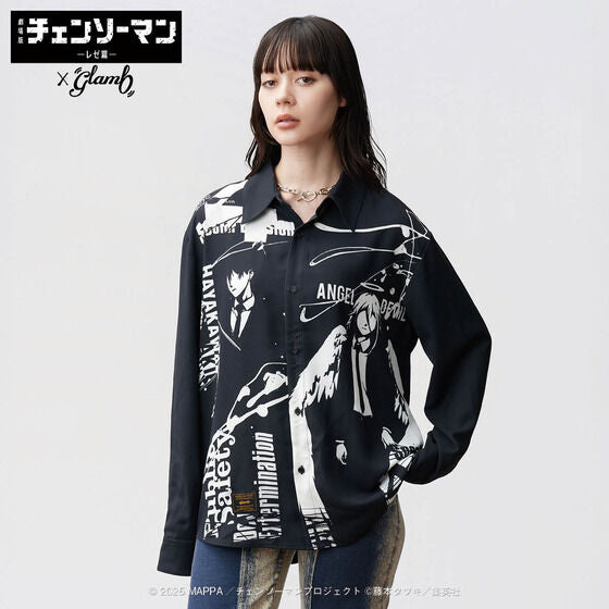 Chainsaw Man Reze Arc The Movie x Glamb - Aki & Angel Devil Shirt