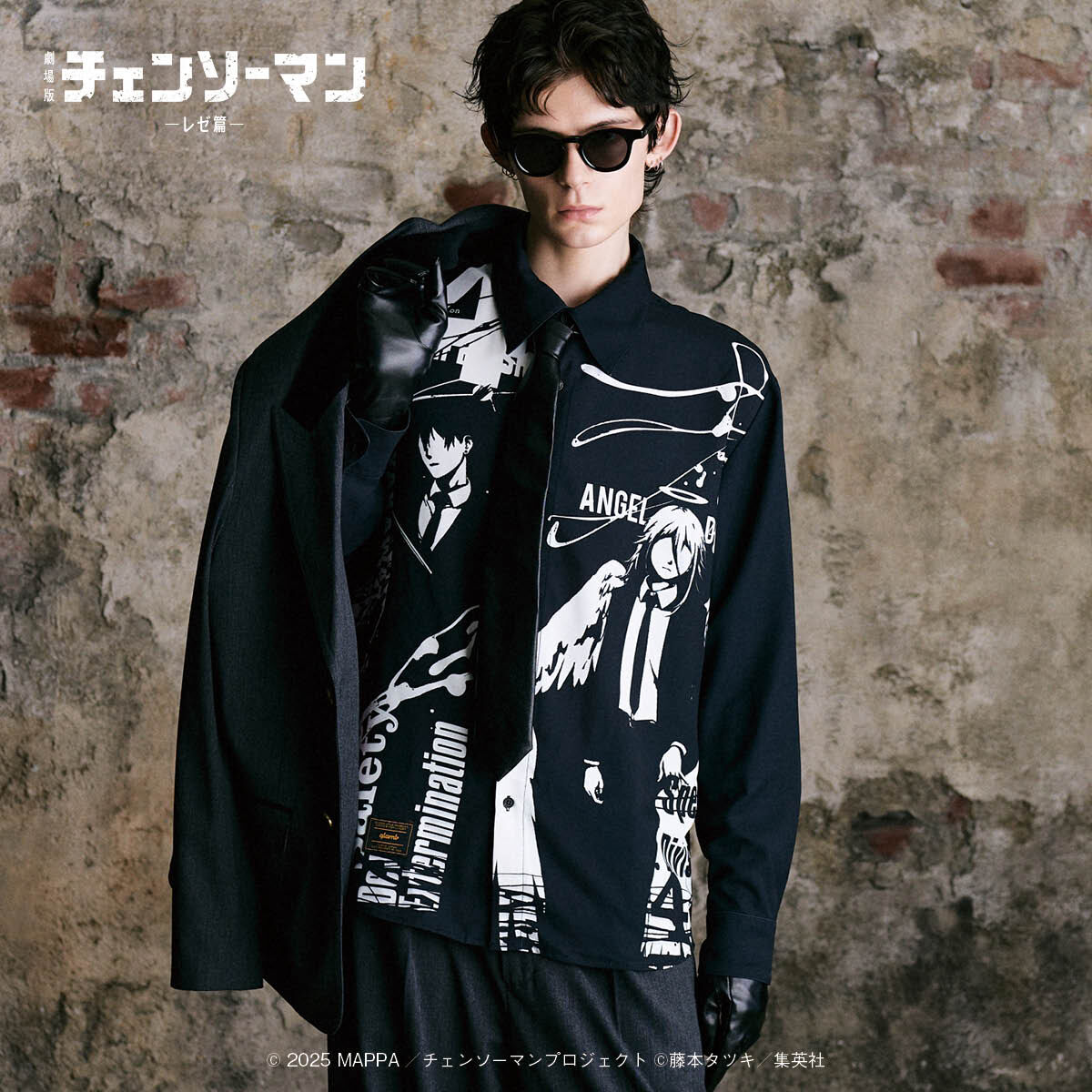 Chainsaw Man Reze Arc The Movie x Glamb - Aki & Angel Devil Shirt [Pre-Order December 2025]