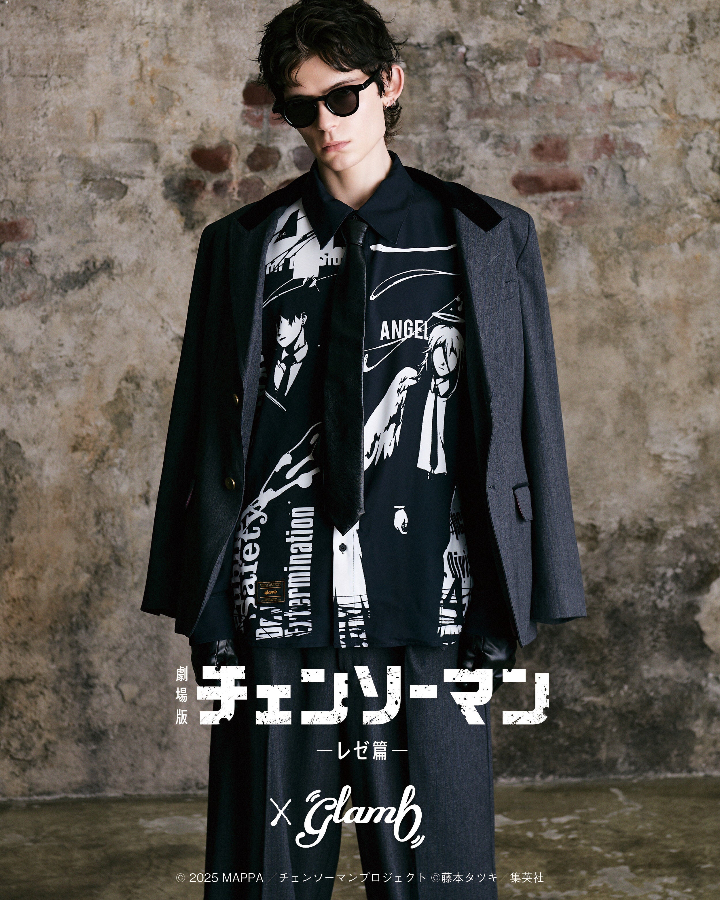 Chainsaw Man Reze Arc The Movie x Glamb - Aki & Angel Devil Shirt Chainsaw Man Reze Arc The Movie x Glamb - Aki & Angel Devil Shirt