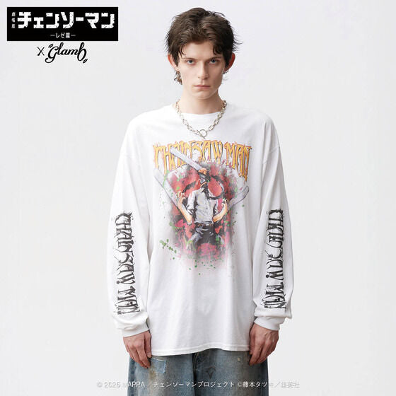 Chainsaw Man Reze Arc The Movie x Glamb - Chainsaw Man Cutsew White [Pre-Order December 2025]