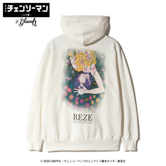 Chainsaw Man Reze Arc The Movie x glamb - Reze Hoodie White [Pre-Order December 2025]